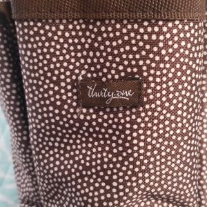 thirty-one Bags - ThirtyOne Tote, NWOT, brown & white thirty-one Bags - ThirtyOne Tote, NWOT, brown & white